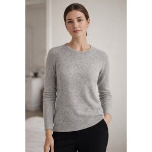 Charter Club 100% Cashmere Gray Sweater Small Quiet Luxury Minimalist